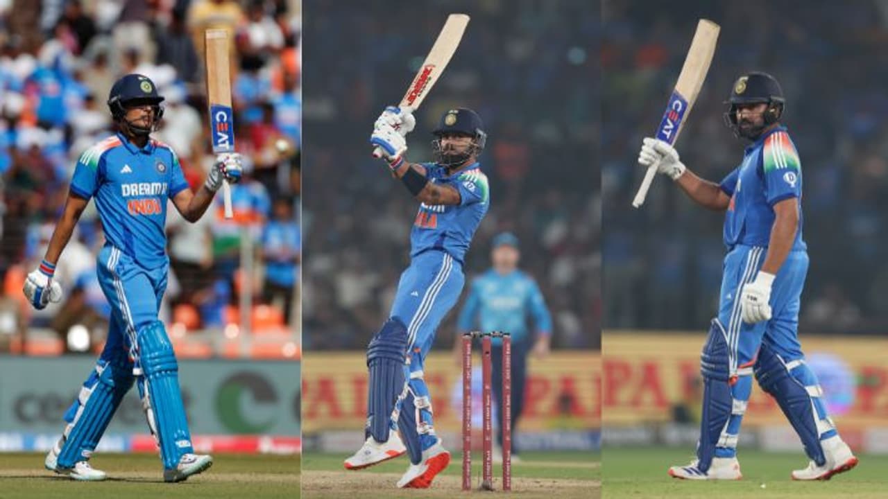 gill rohit and virat