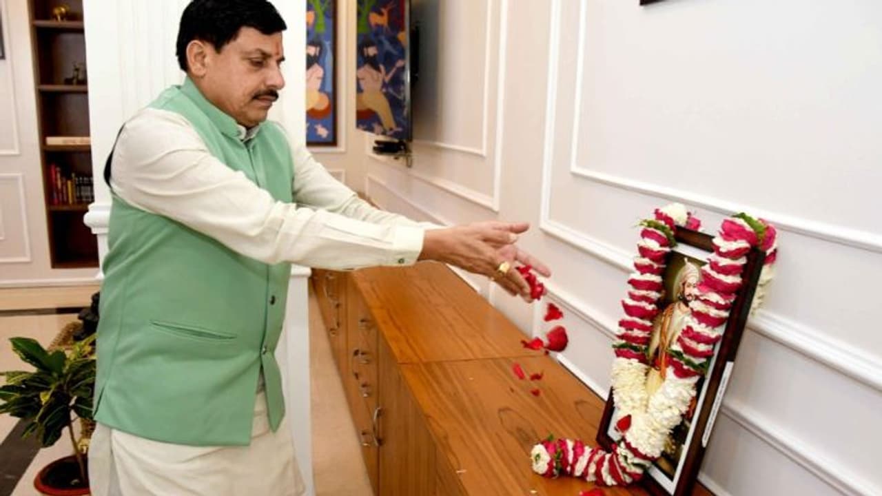 CM Mohan Yadav Shivaji Maharaj CM Mohan Yadav Shivaji Maharaj