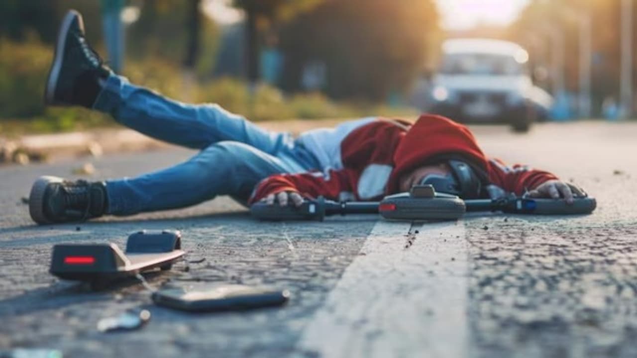 Road accident with truck Road accident with truck