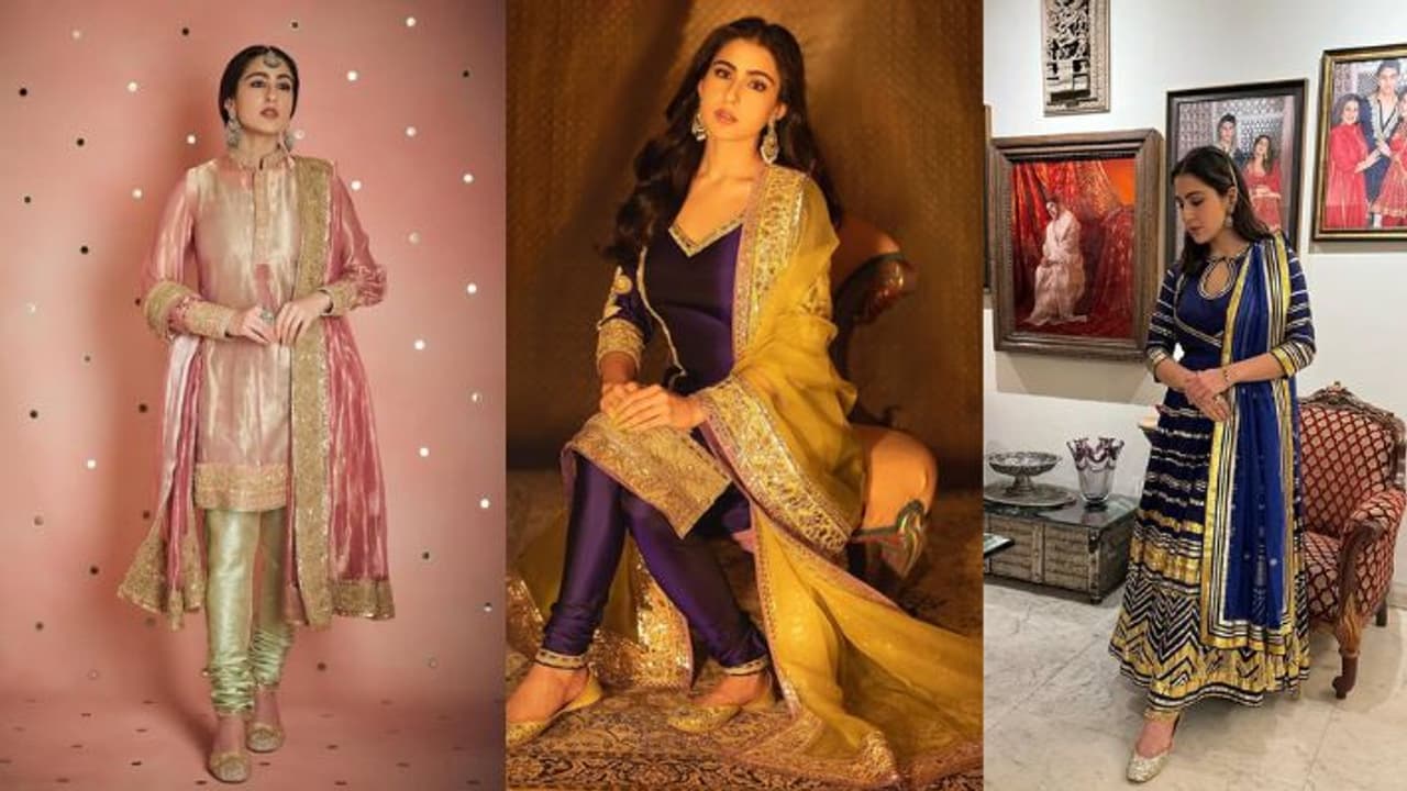 Sara Ali Khan Anarkali suit for Eid