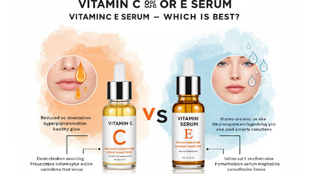 Vitamin C or E Which serum is best for tight and youthful skin
