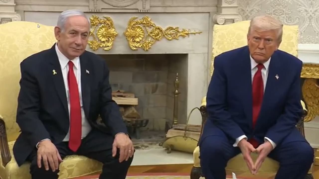 Benjamin Netanyahu with Donald Trump