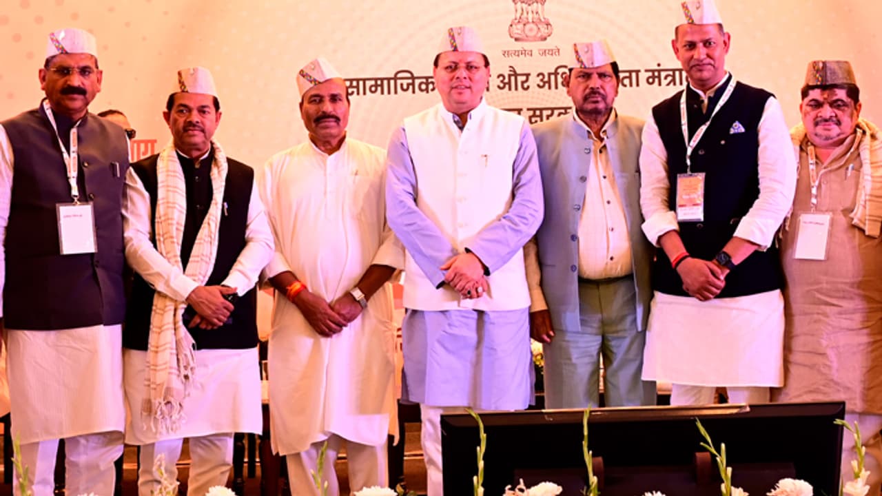 CM Pushkar Singh Dhami at Uttarakhand Government Ministry of Social Justice and Empowerment Chintan Shivir