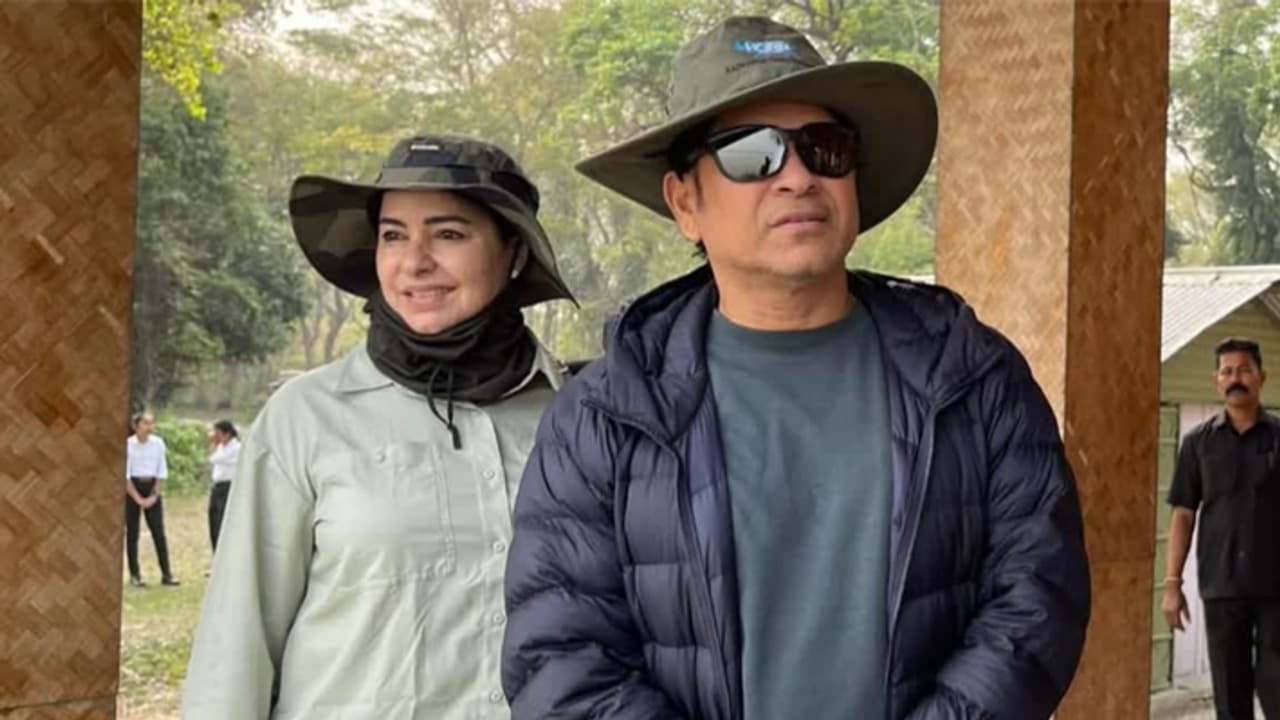 Sachin Tendulkar visit kaziranga National Park