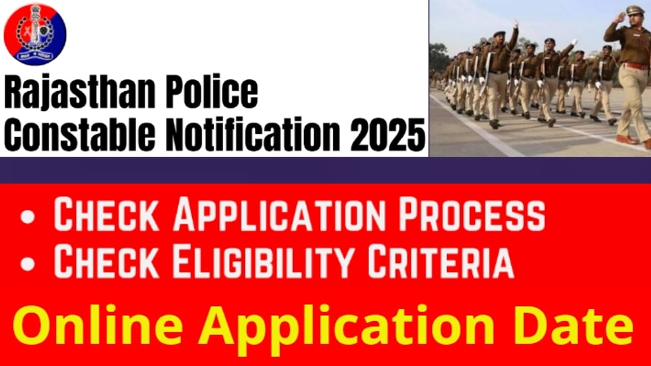 Rajasthan Police Constable Bharti 2025 Rajasthan Police Constable Bharti 2025