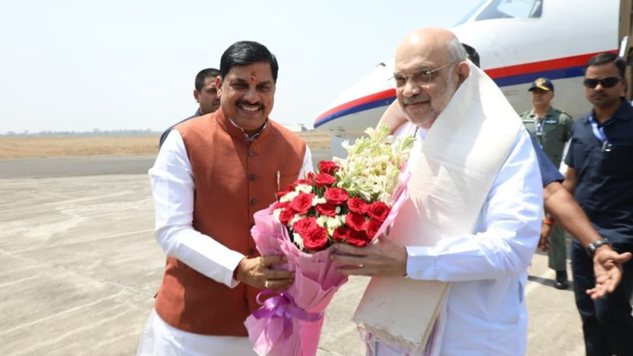 Home Minister Amit Shah and MP CM Dr. Mohan Yadav