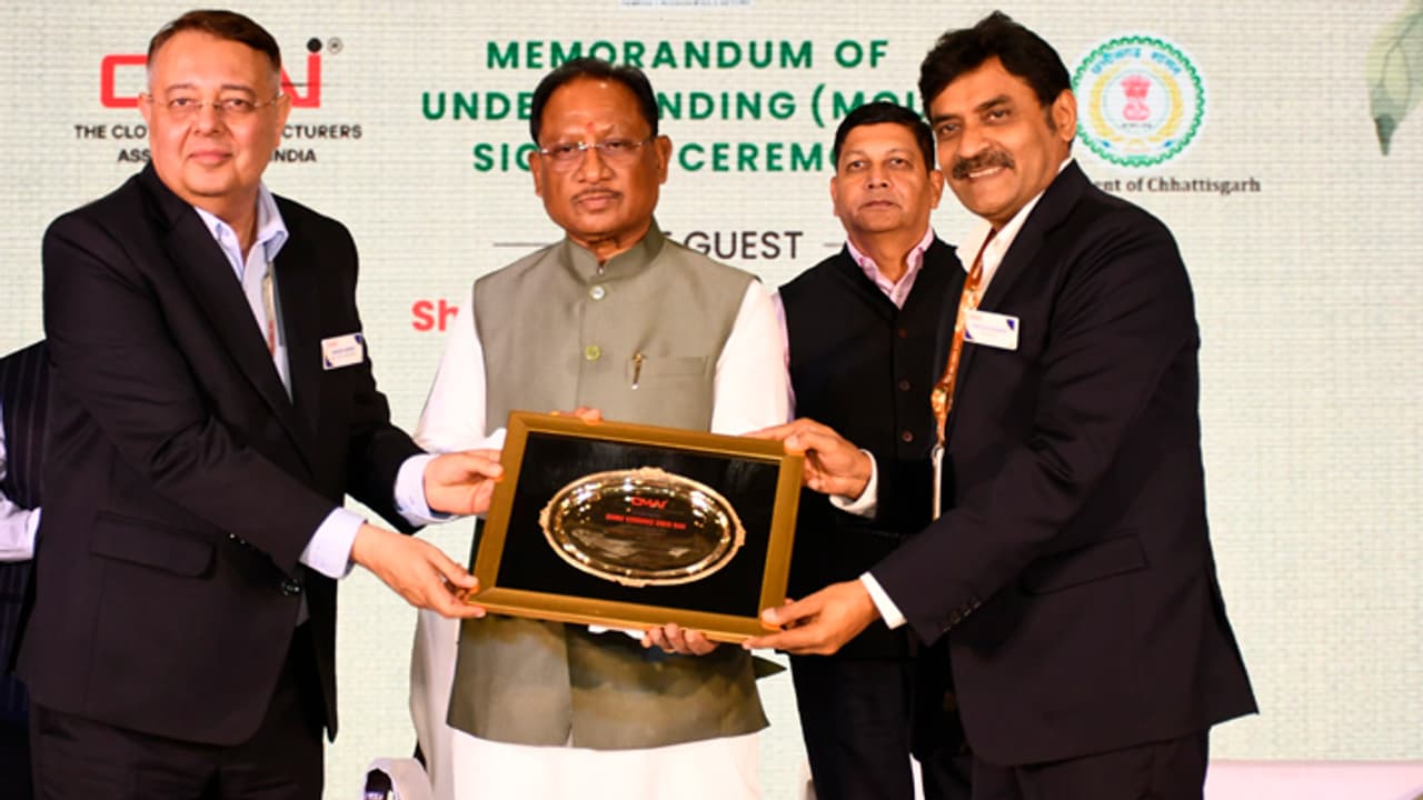 Vishnu Deo Sai attended the CMAI Fab Show 2025 in Mumbai