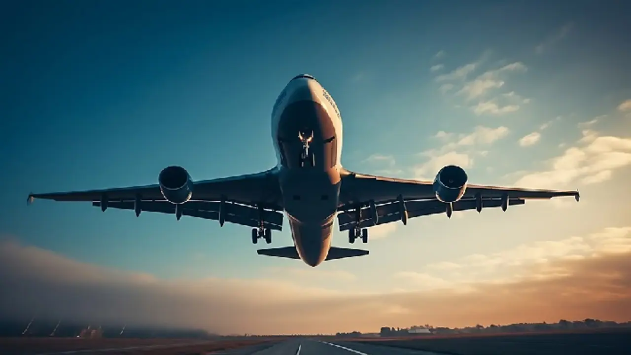 Plane in air