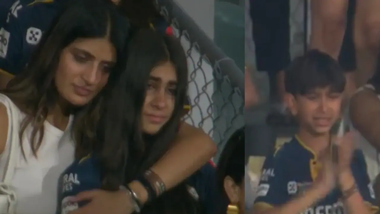 MI vs GT shubman gill sister in tears