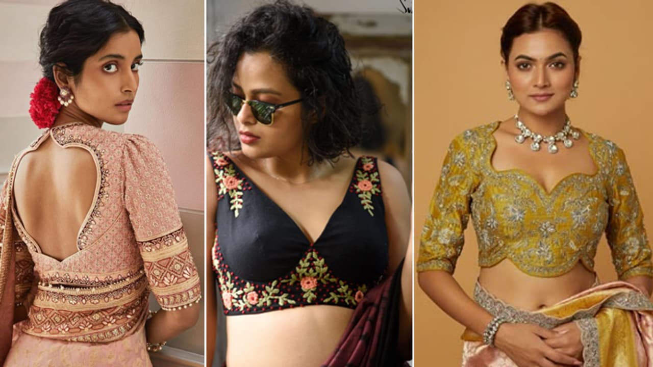 6 fancy blouse designs patterns try on Hartalika Teej: 