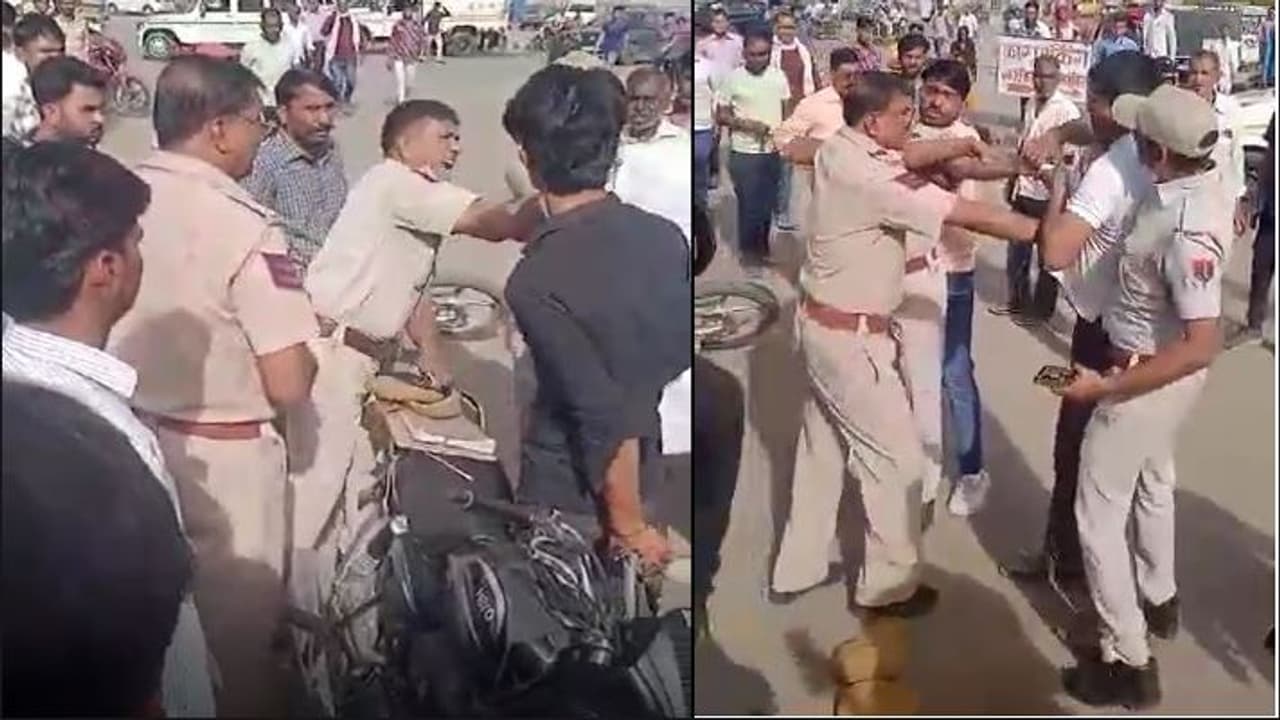 fight between retired army soldier and police