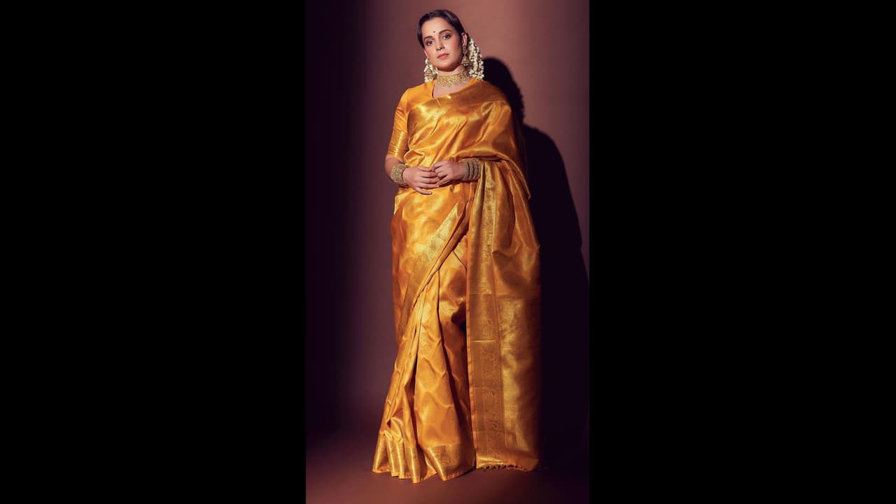 kangana ranaut yellow saree kangana ranaut yellow saree