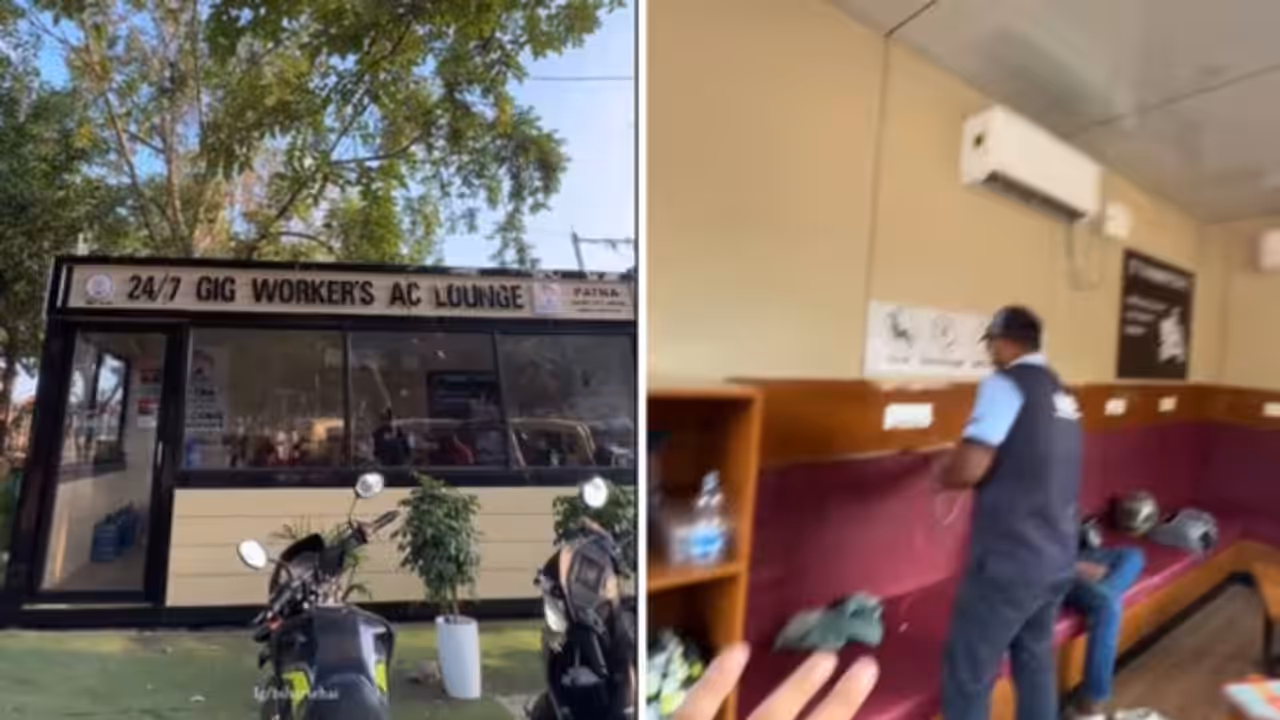 Patna's AC Lounge for Zomato, Swiggy, Rapido Workers Goes Viral Patna's AC Lounge for Zomato, Swiggy, Rapido Workers Goes Viral