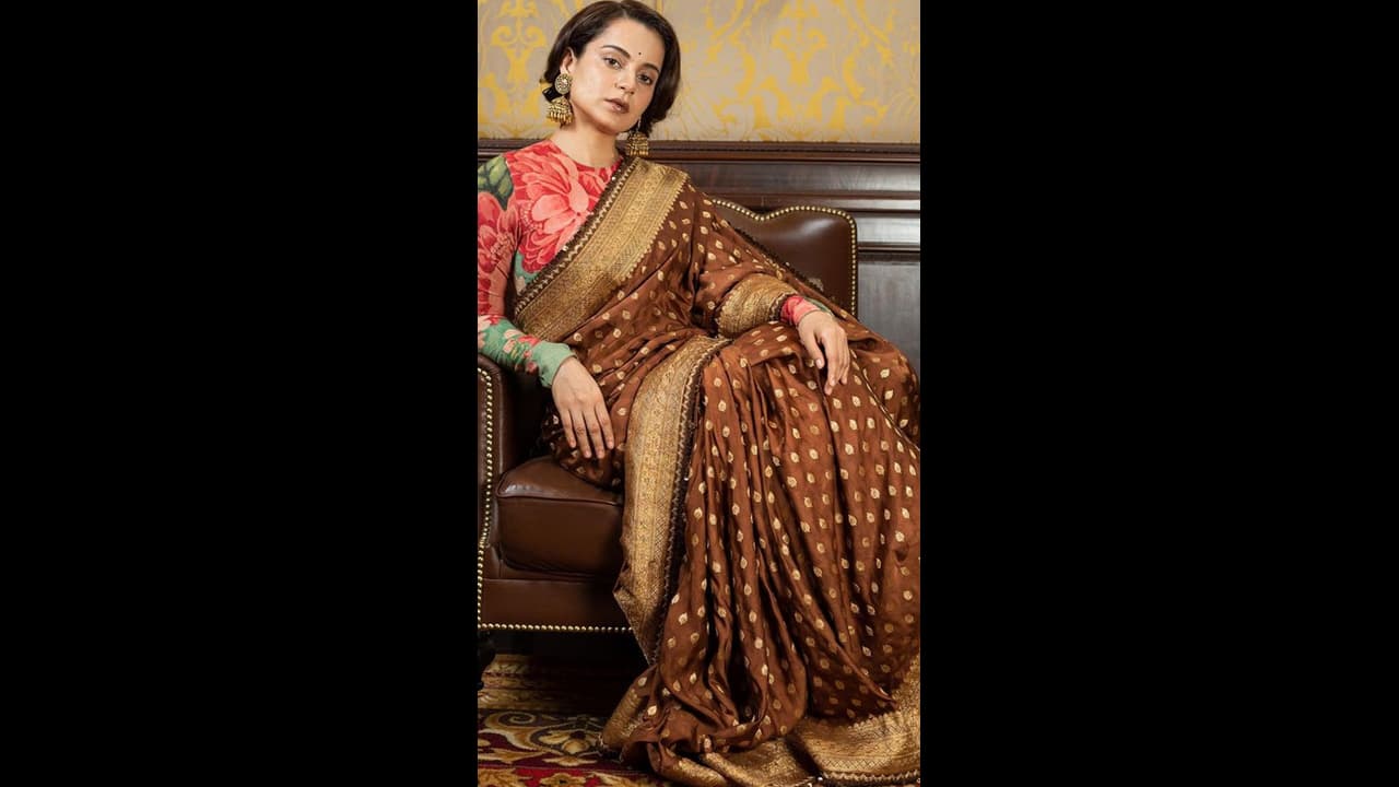 Kangana Ranaut 10 Royal Saree for daughter in law Hartalika Teej Vrat Kangana Ranaut 10 Royal Saree for daughter in law Hartalika Teej Vrat