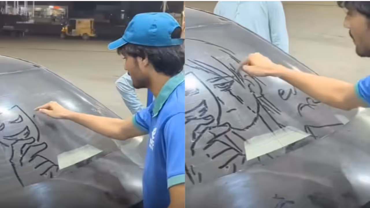 Petrol Pump Worker’s Anime Art On Dusty Car Window Leaves Internet Stunned Petrol Pump Worker’s Anime Art On Dusty Car Window Leaves Internet Stunned