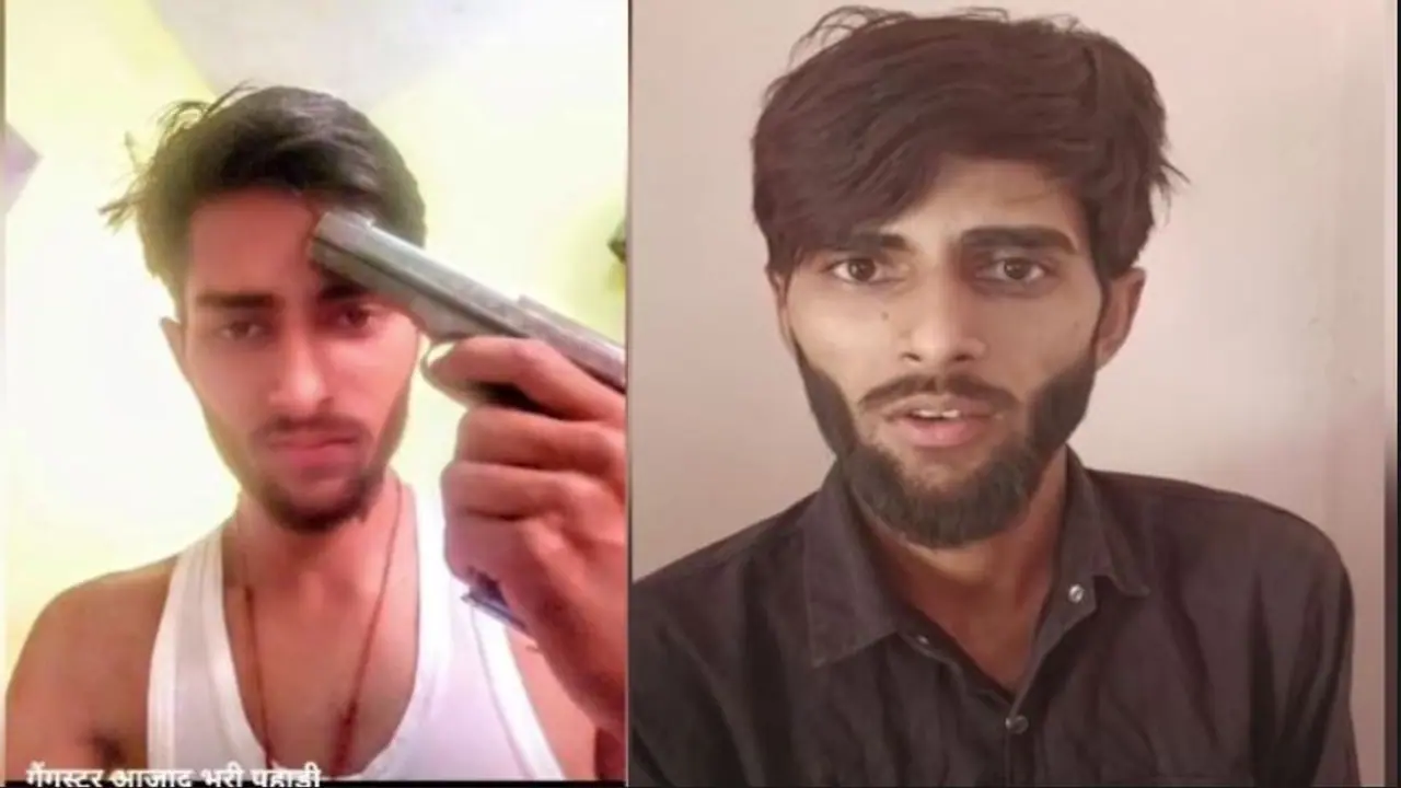 police teach lesson to gangster