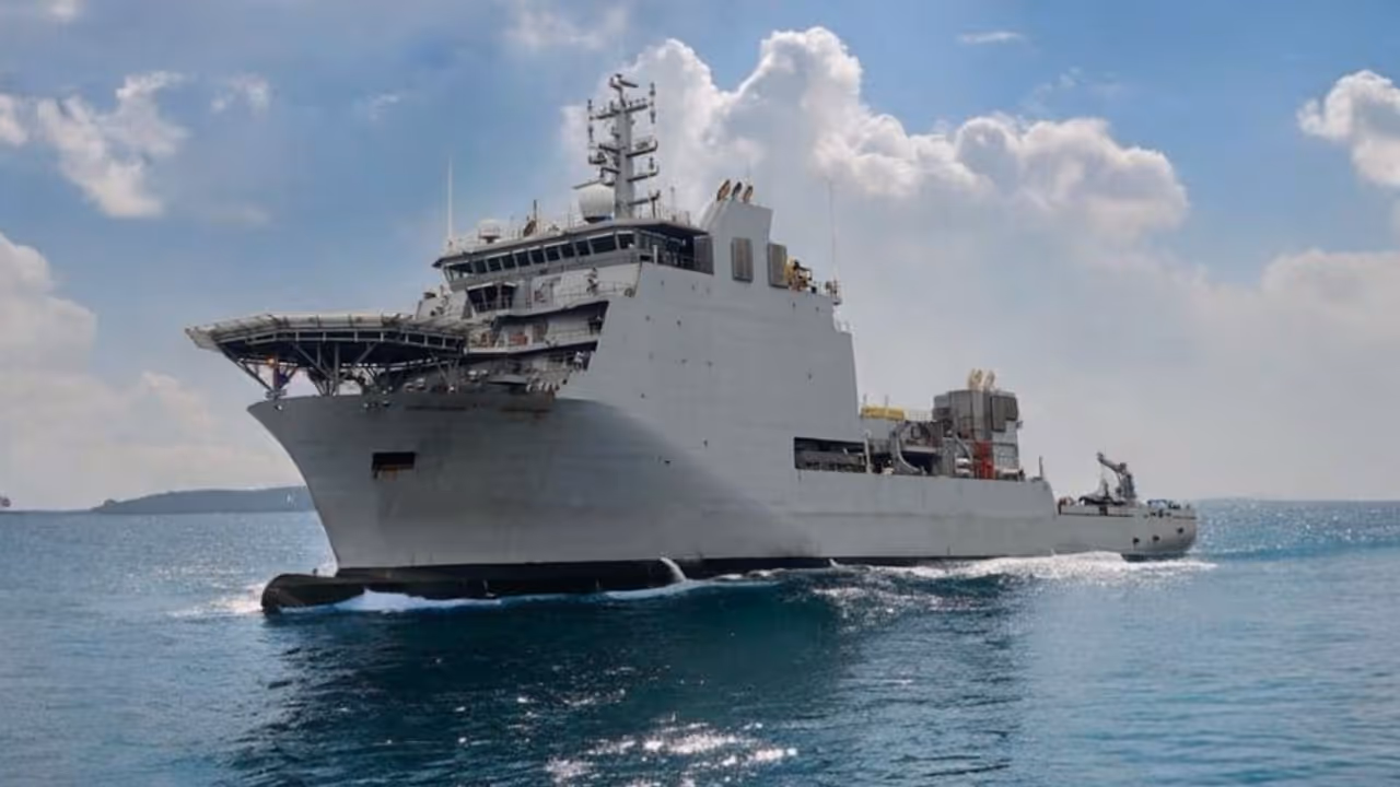 India commissions first indigenous diving support vessel INS Nistar India commissions first indigenous diving support vessel INS Nistar