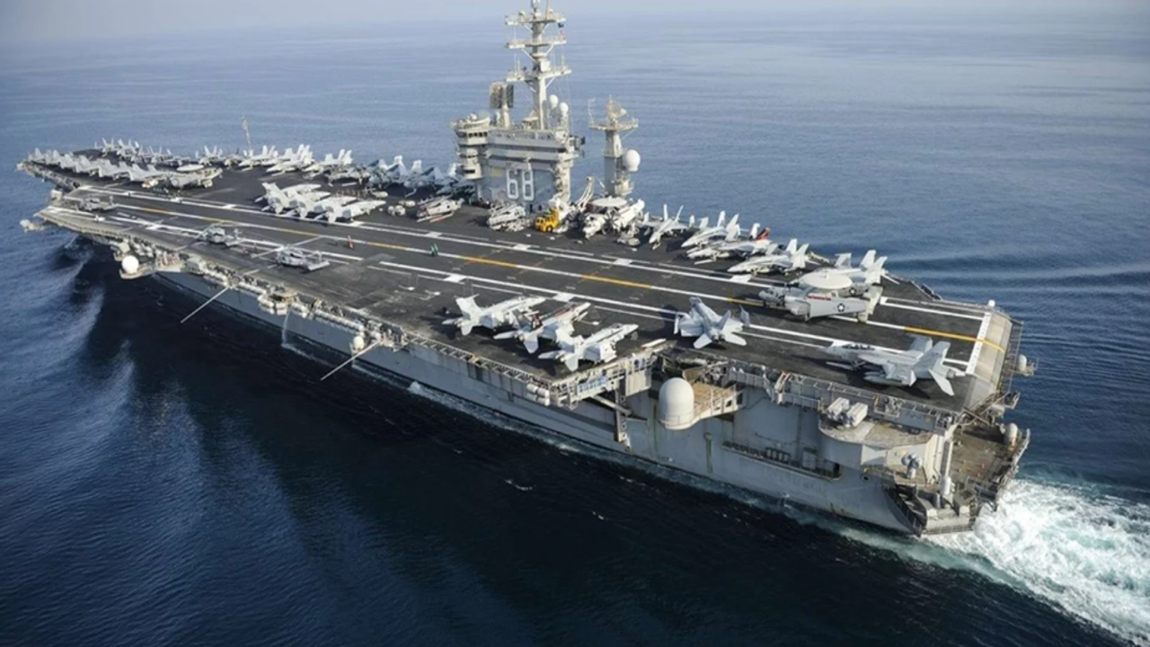 Americas USS Nimitz warship with armor Americas USS Nimitz warship with armor