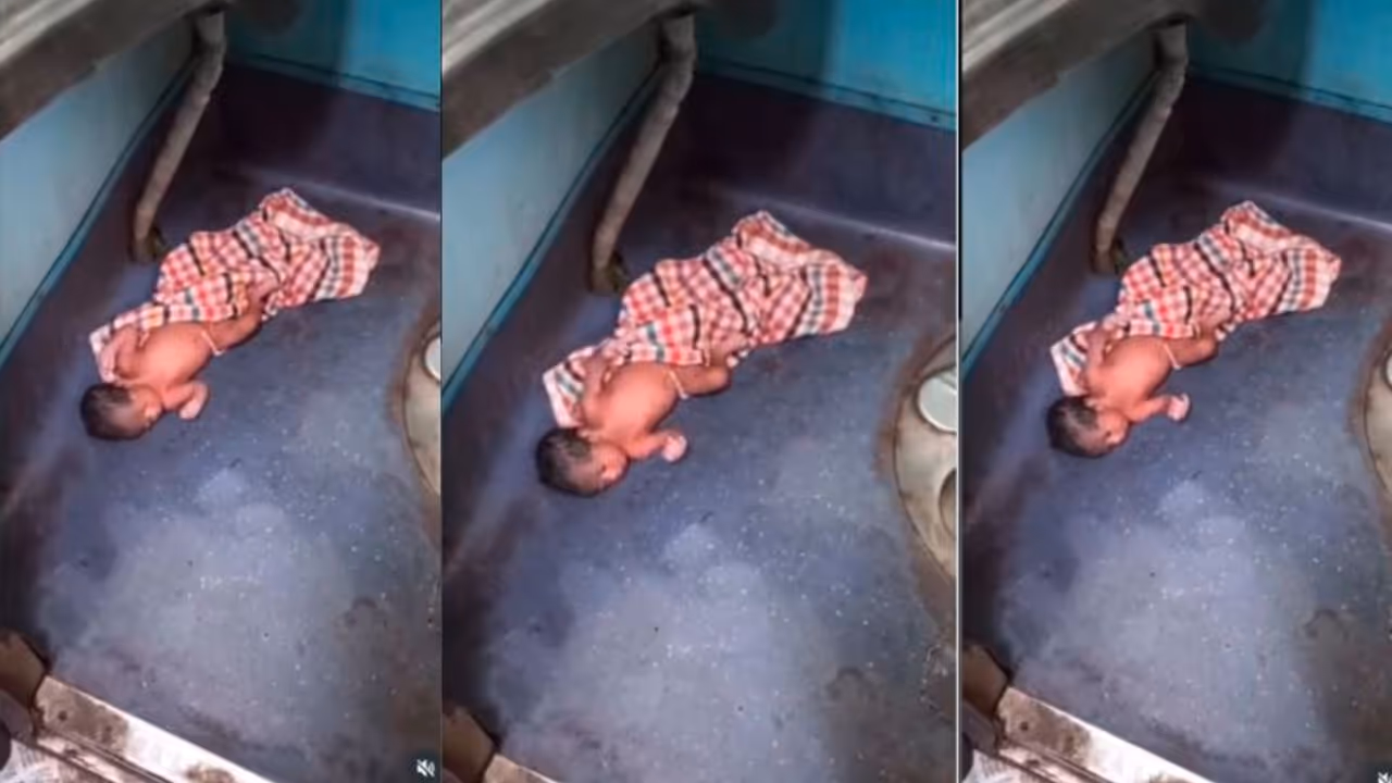 newborn found in train newborn found in train