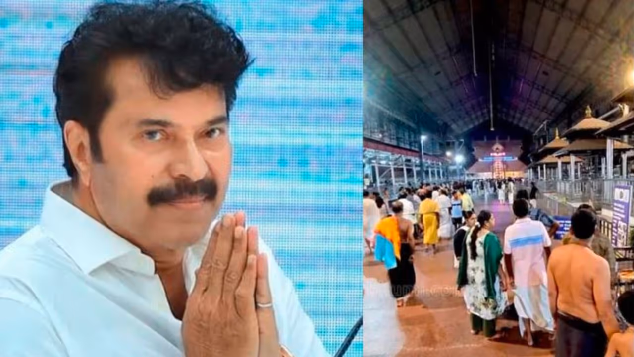 Actor Mummutty recovers RSS leader fulfills vow