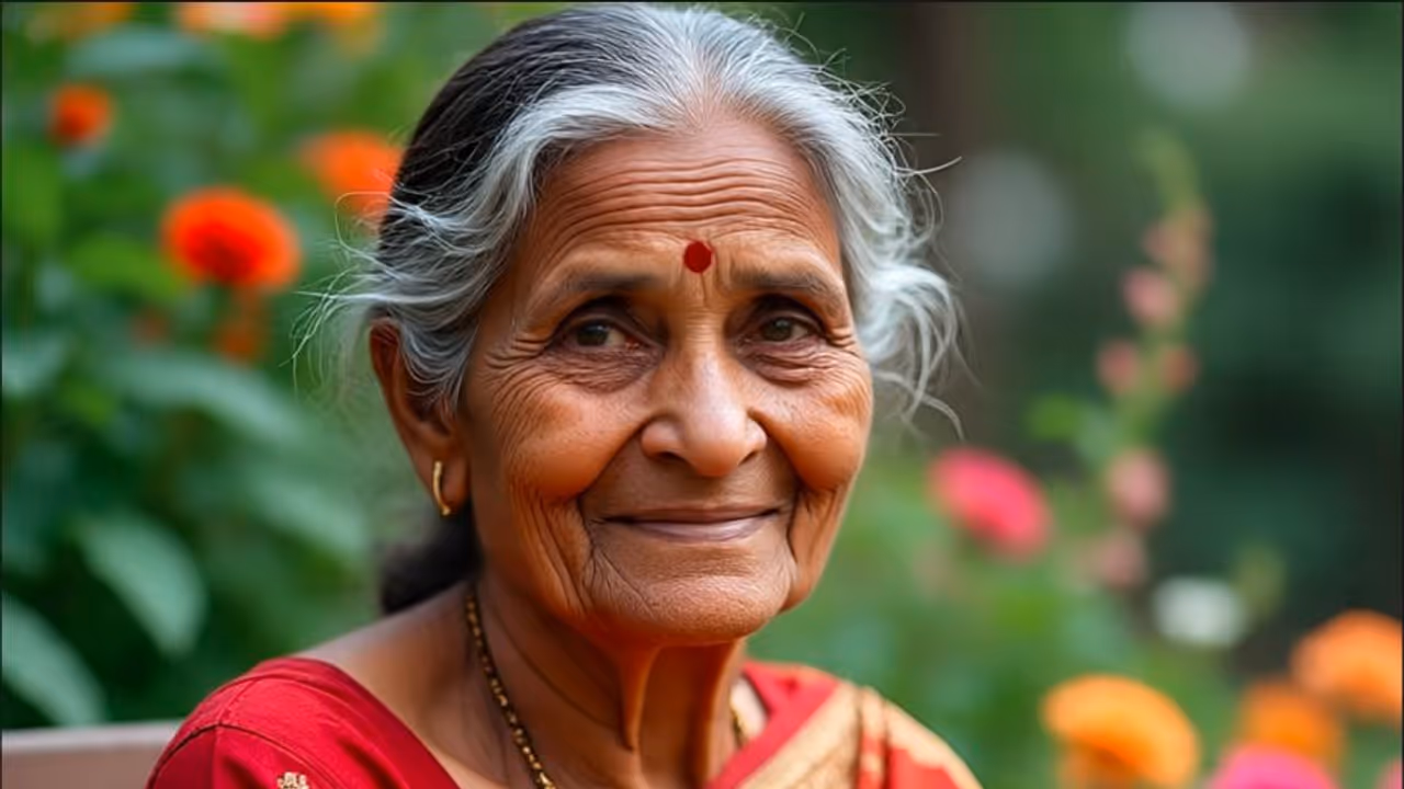 AI photo of elderly woman