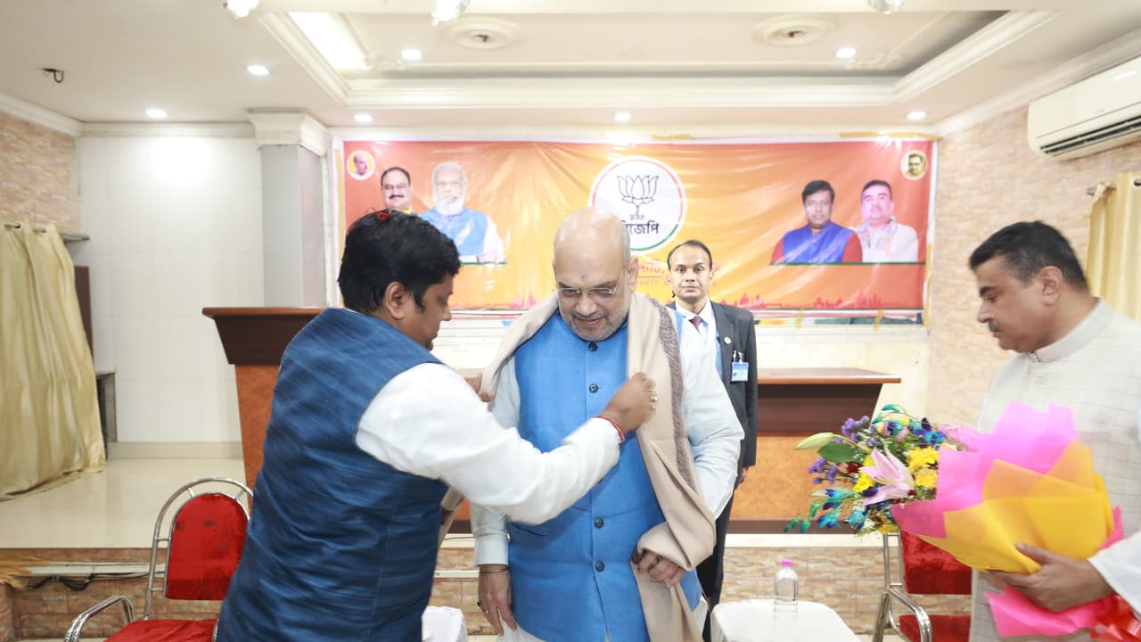 Amit Shah BJP Meeting in Kolkata Amit Shah BJP Meeting in Kolkata