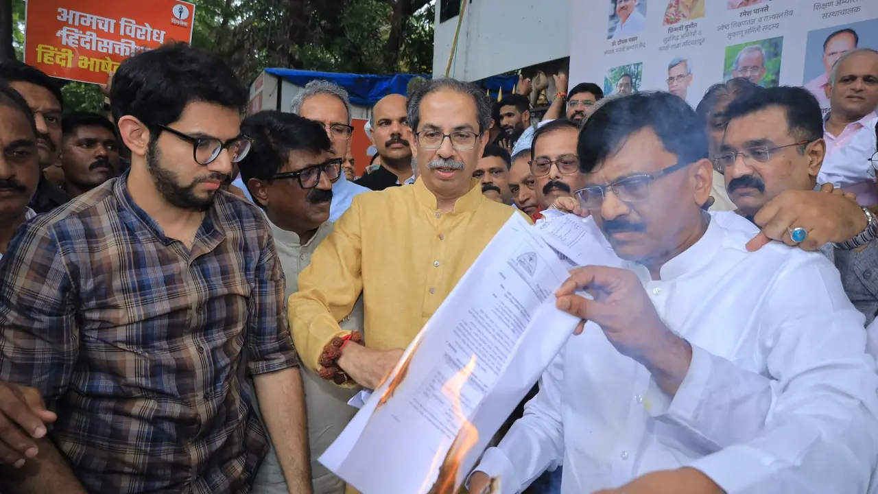 Holi of Hindi GR by Shiv Sena Thackeray group