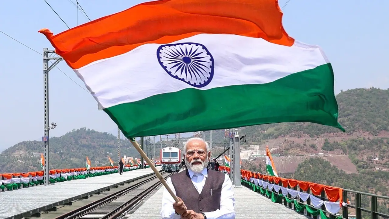 PM Modi inaugurates the Chenab bridge - the world’s highest railway arch bridge