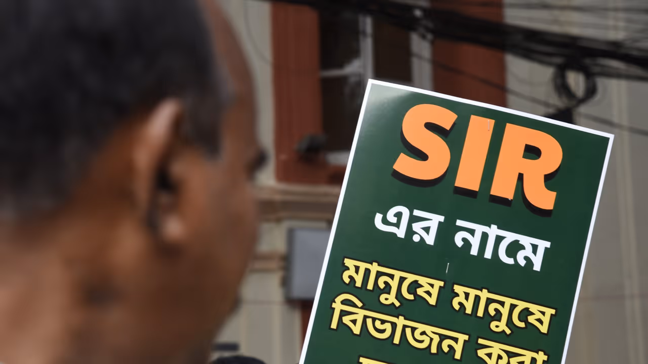 Protests against SIR in Kolkata, West Bengal