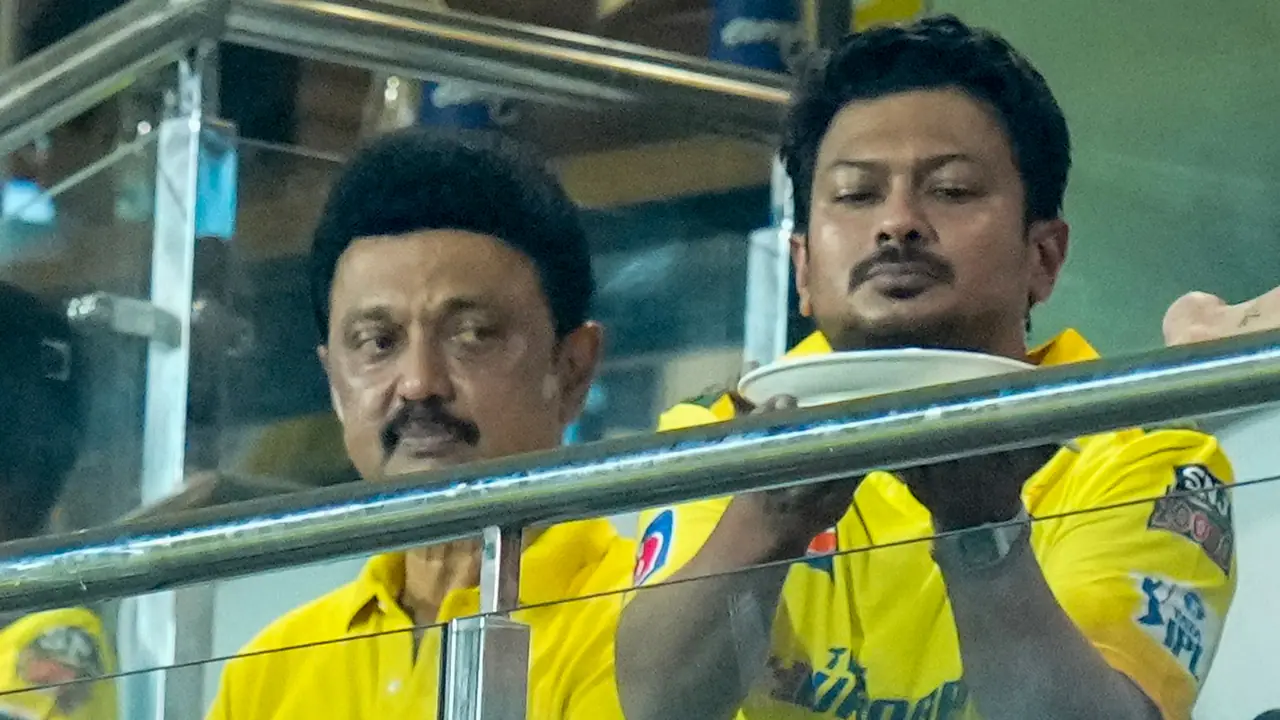 Tamilnadu CM MK Stalin watch IPL match, 