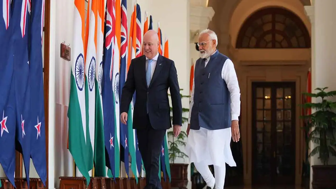 Prime Minister Narendra Modi meets New Zealand Prime Minister Christopher Luxon in New Delhi (Photo: X/ @chrisluxonmp) Prime Minister Narendra Modi meets New Zealand Prime Minister Christopher Luxon in New Delhi (Photo: X/ @chrisluxonmp)