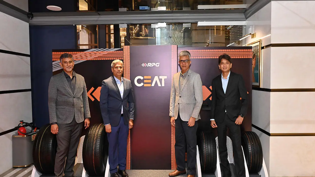 Lakshmi Narayanan B, Renji Issac, Arnab Banerjee, and Vishal Pawar (Photo: CEAT) Lakshmi Narayanan B, Renji Issac, Arnab Banerjee, and Vishal Pawar (Photo: CEAT)