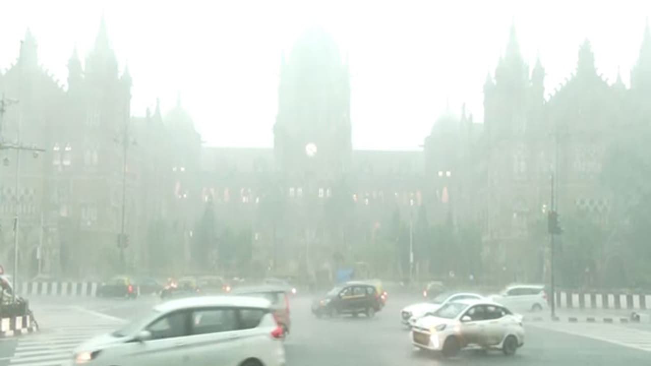 Visuals of heavy rains in Mumbai (Photo/ANI)