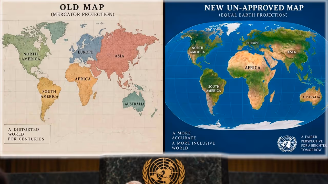 United Nations Backs New World Map That Shows Africa’s True Size United Nations Backs New World Map That Shows Africa’s True Size