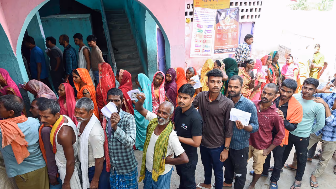 Voters during Bihar Elections 2025 Phase 1 Voters during Bihar Elections 2025 Phase 1