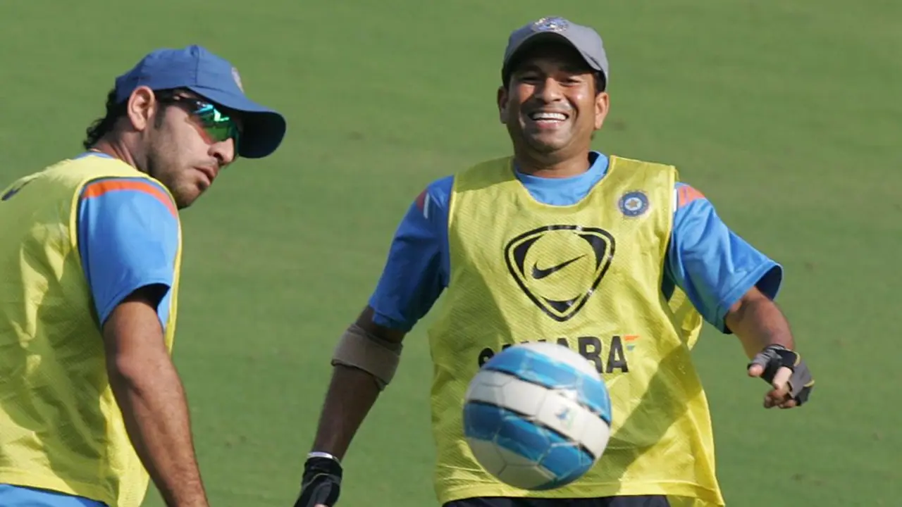 Yuvraj Singh and Sachin Tendulkar