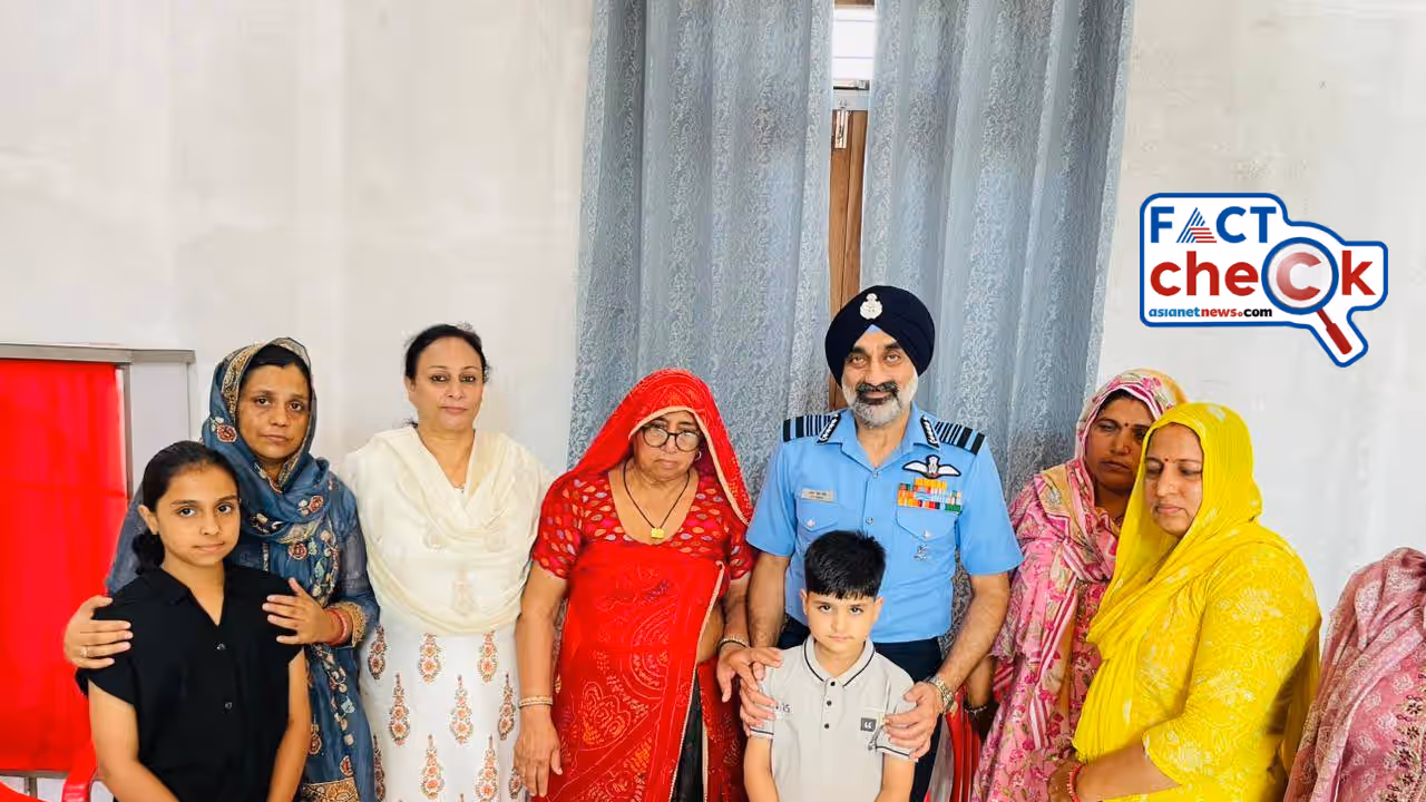 IAF Chief visit to house of Late Sgt Surendra Kumar