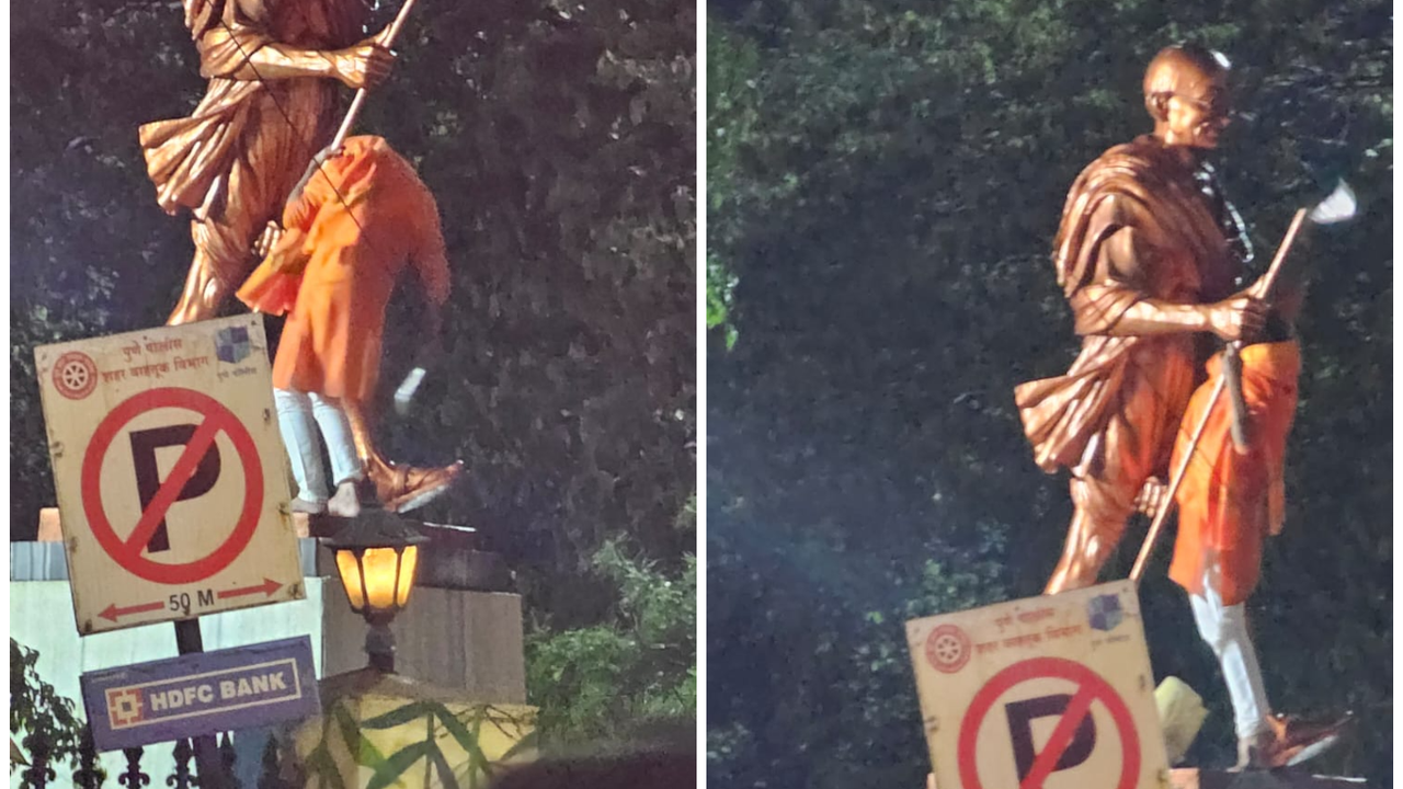 Maharashtra man arrested for trying to desecrate Gandhi statue at Pune station