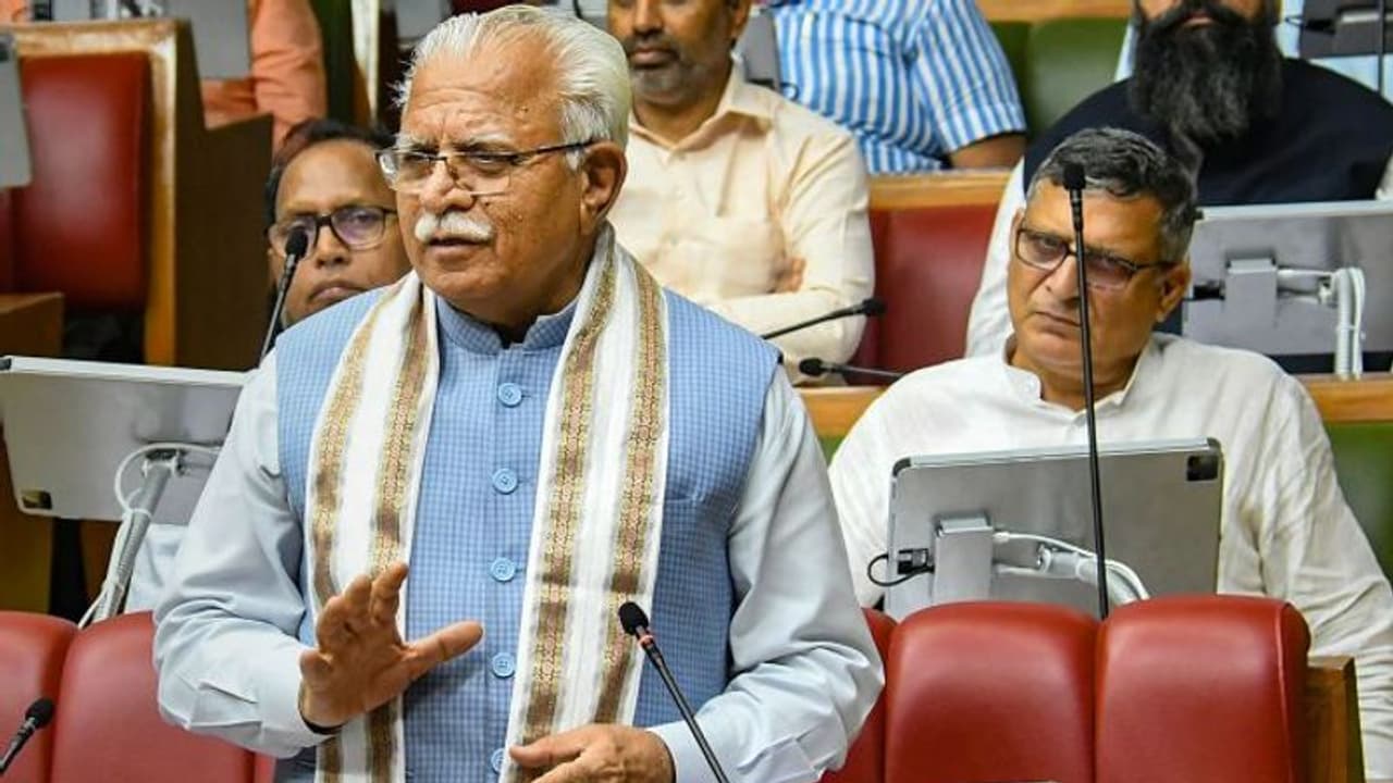 Chief Minister Manohar Lal Khattar Chief Minister Manohar Lal Khattar