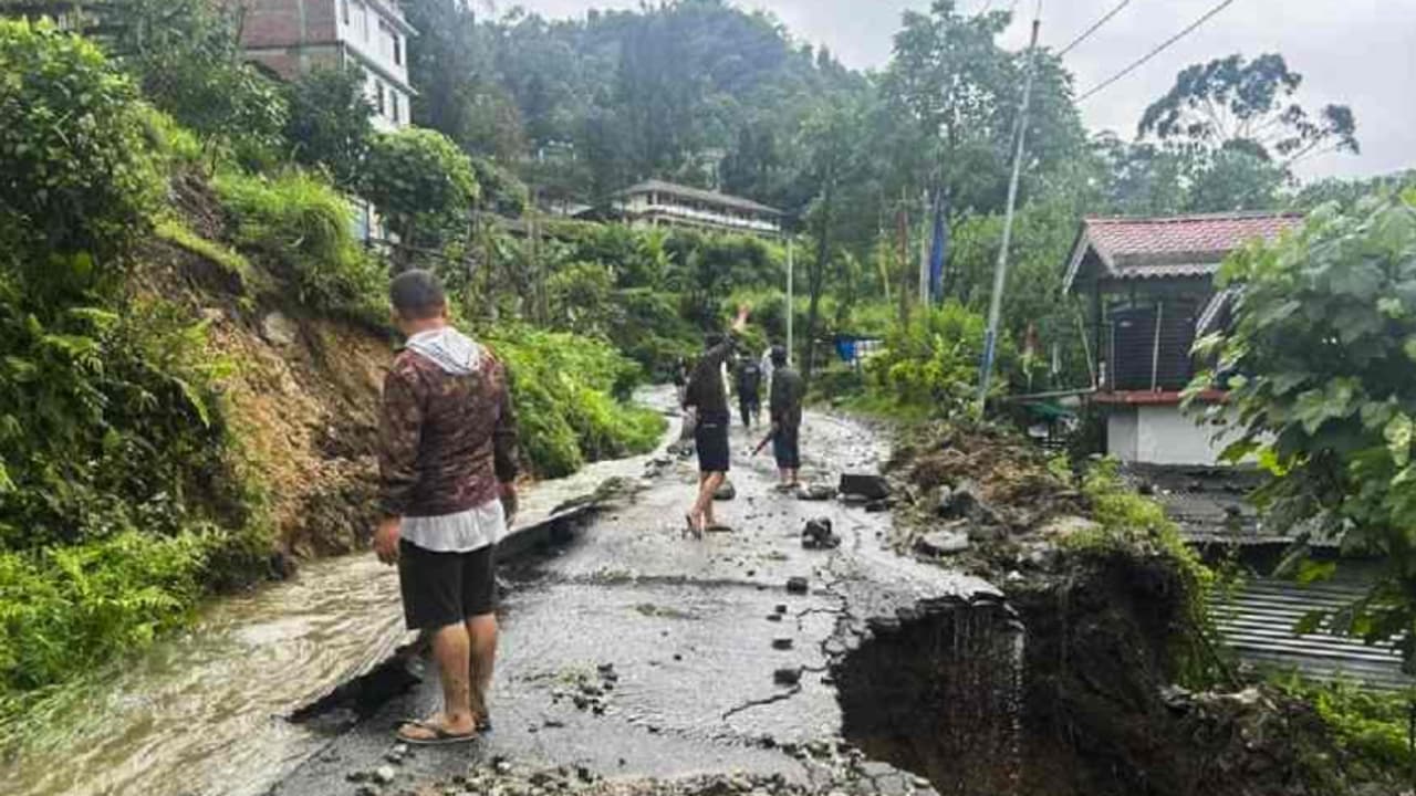 Sikkim rain landslide Sikkim rain landslide