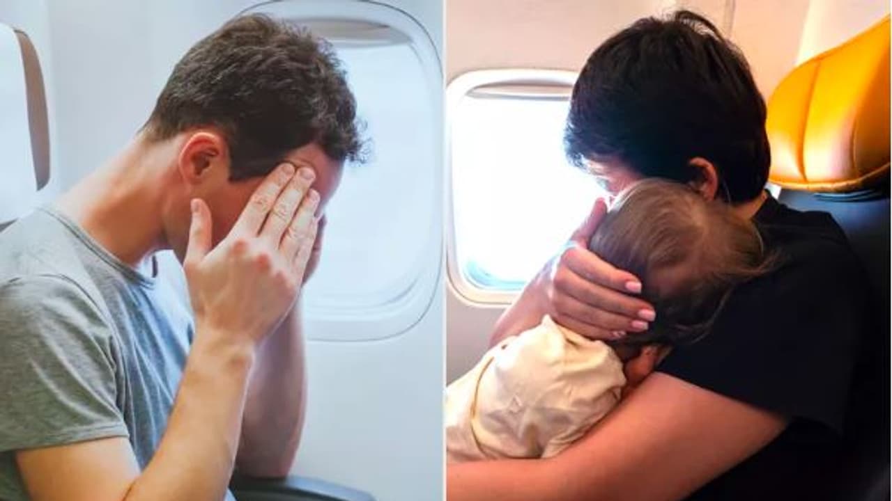 baby crying in flight