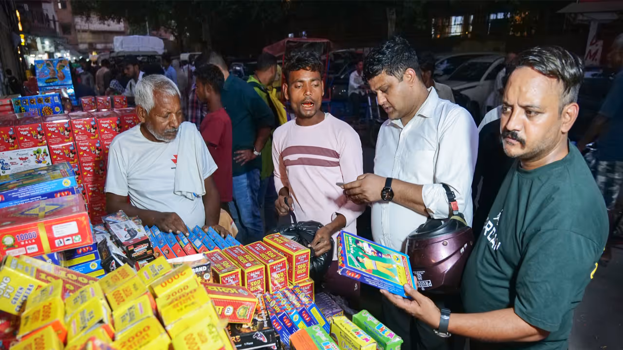 Rinku Singh and Operation Sindoor Firecrackers a Hit in Aligarh Diwali Market