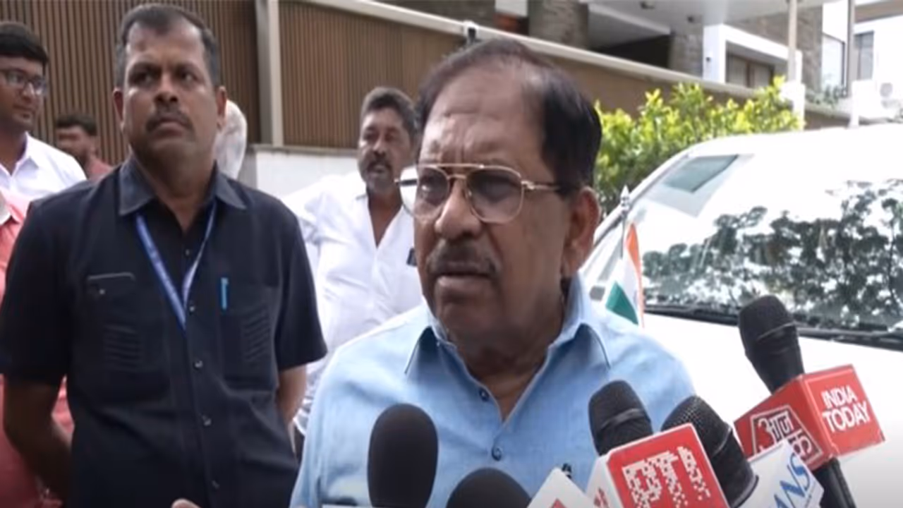 Karnataka Home Minister G Parameshwara speaking about 80% population enumeration in socio economic survey