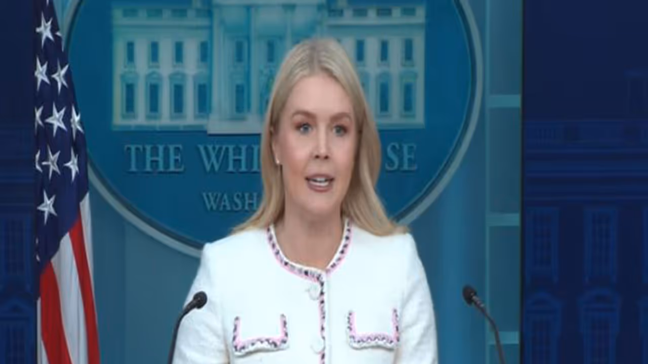 White House Press Secretary Karoline Leavitt to fight lawsuits over H 1B visa $100,000 fee hike (Photo/ANI)