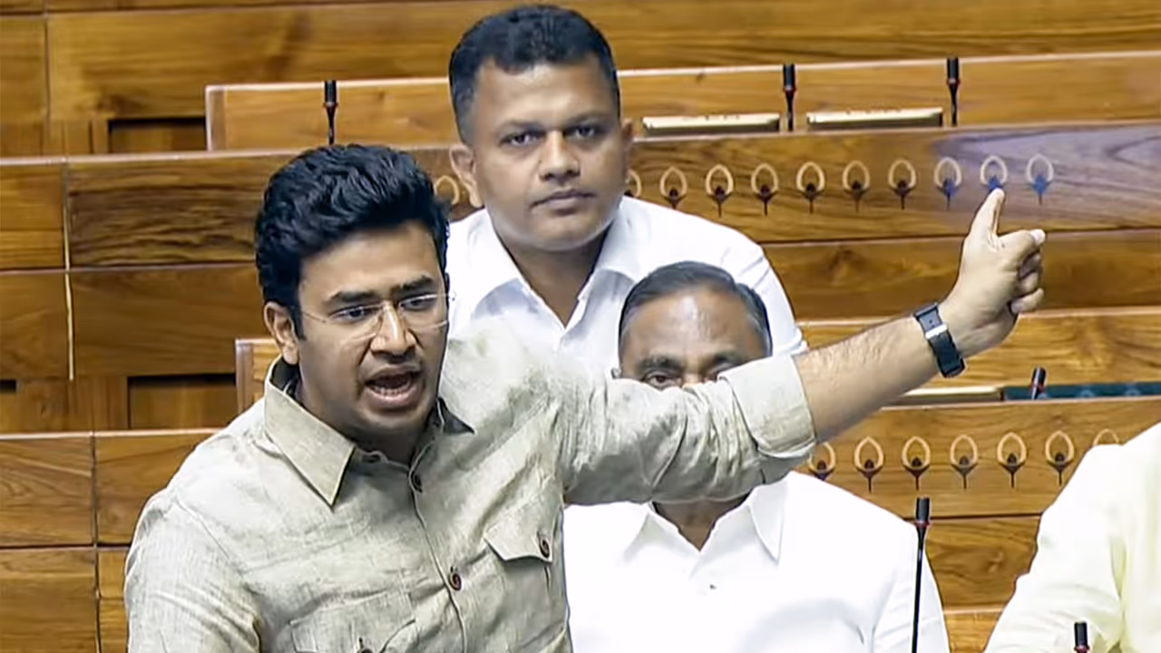 BJP MP and advocate Tejasvi Surya appears in Karnataka HC against Lalbagh Tunnel Road project (File Photo/ANI)