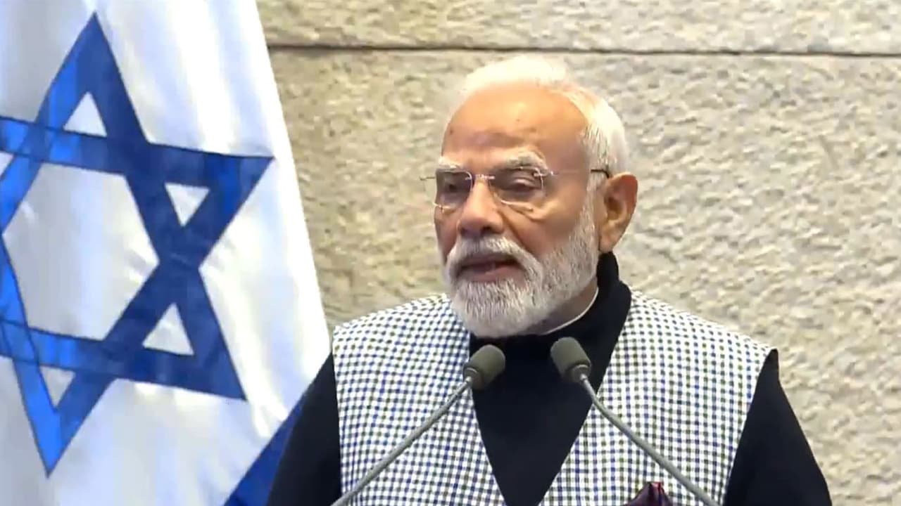 Modi Backs Palestine Peace Plan in Historic Knesset Speech Netanyahu Calls Him a Brother Modi Backs Palestine Peace Plan in Historic Knesset Speech Netanyahu Calls Him a Brother