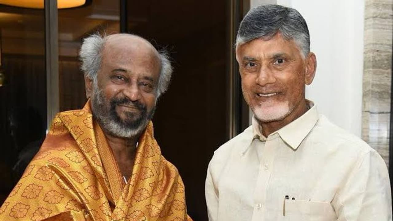 Rajinikanth thanks CM Chandrababu Rajinikanth thanks CM Chandrababu