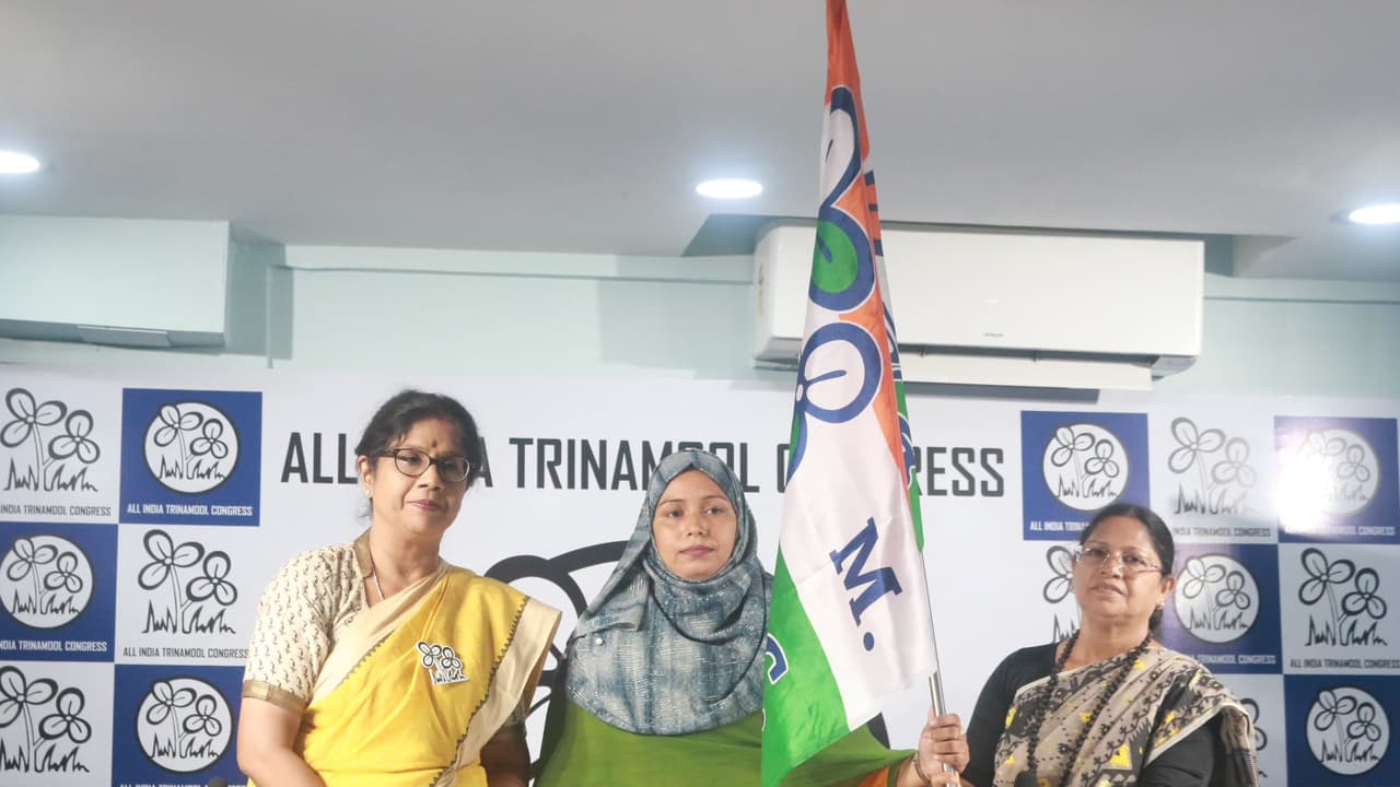 Basirhat BJP general secretary Sriya Parveen joined TMC before polls bsm