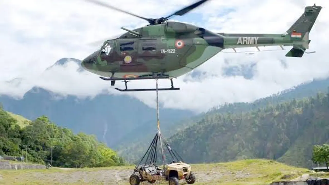 HAL's ALH Dhruv helicopters