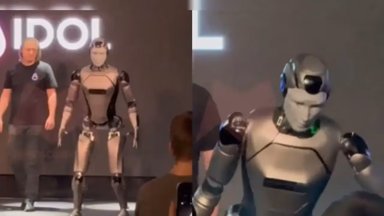 Russia First AI Humanoid Robot Falls Russia First AI Humanoid Robot Falls